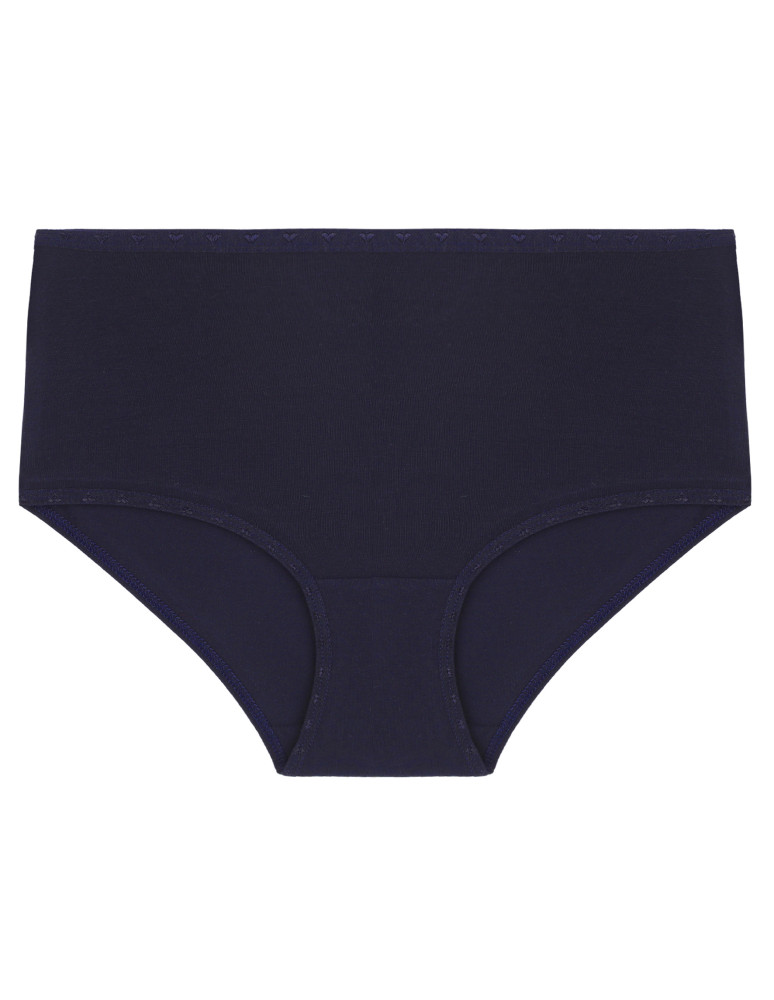 Figi - Damskie figi maxi bikini bawełniane wysoki stan 3-pak WIELOKOLOROWY - produkt moraj.pl 2